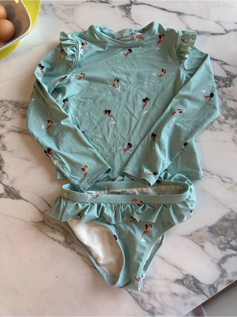Girls' Ruffle Rashguard Bikini Set - Picture 4 of 4